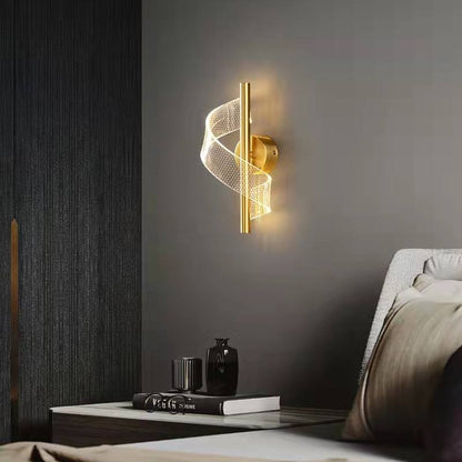 Elegant Glass Sconce with Candle Holder