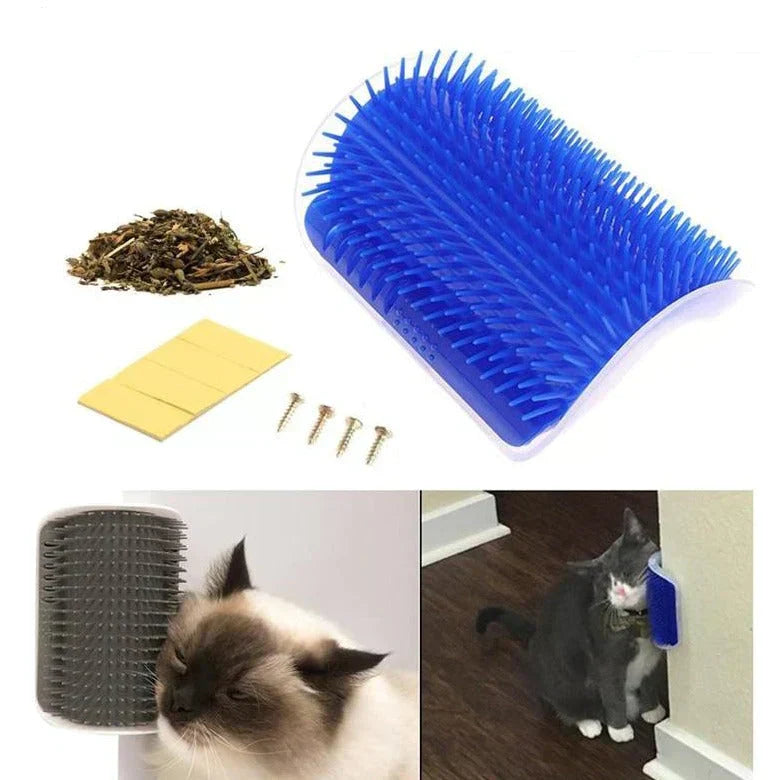 Cat Grooming Brush Corner - Pet Fur Cleaner