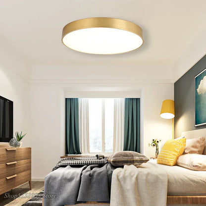 Slim Gold LED Ceiling Light
