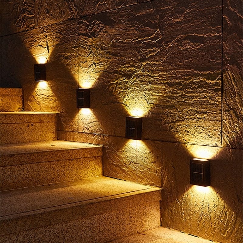 Outdoor Solar Powered Garden Wall Light