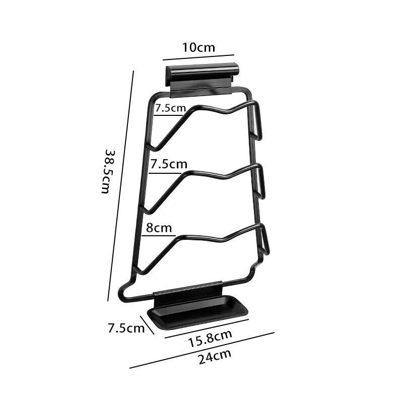 Space-Saving Pot Lid Holder Rack