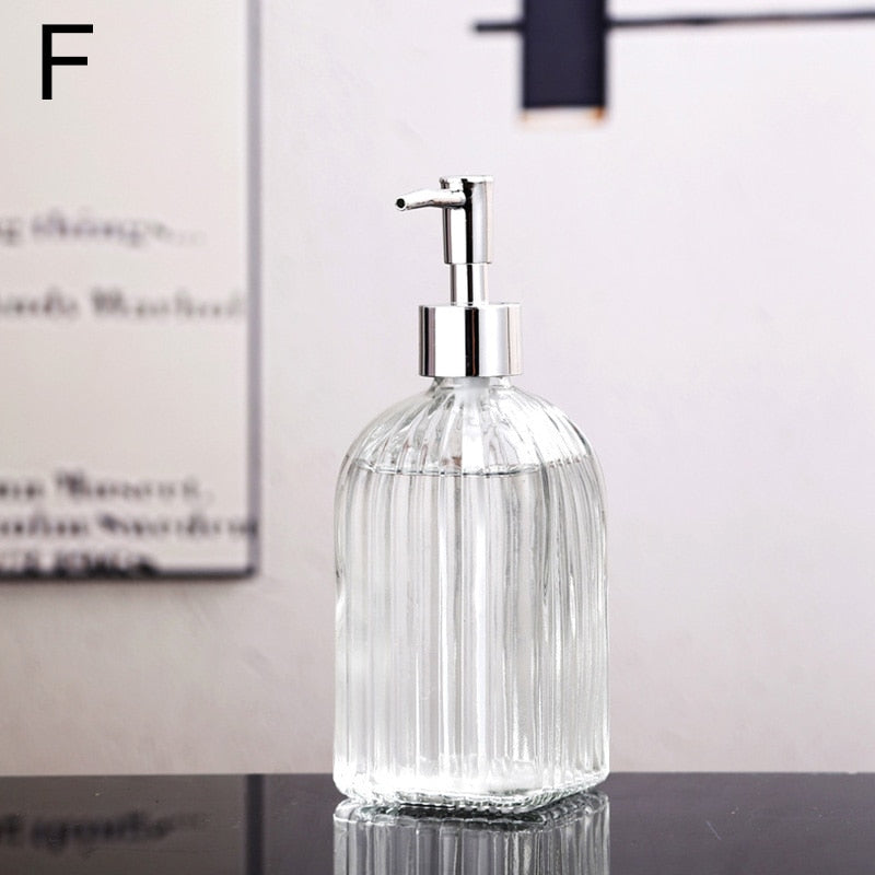 Clear Glass Bathroom Soap Dispenser