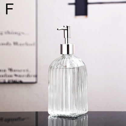 Clear Glass Bathroom Soap Dispenser