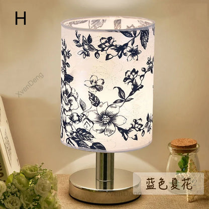 Stylish Metal Desk Lamp with LED Fabric Shade - Cofik