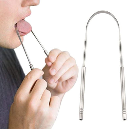 Metal Tongue Scraper for Fresh Breath Oral Care