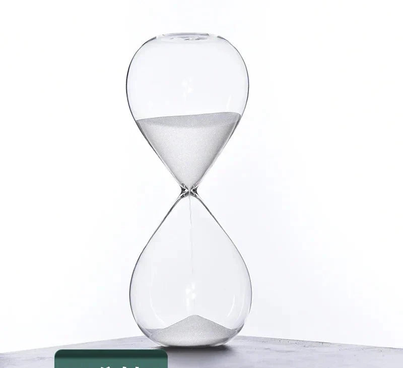 Elegant Hourglass Timer with 5/10/30/60 Minutes Marks