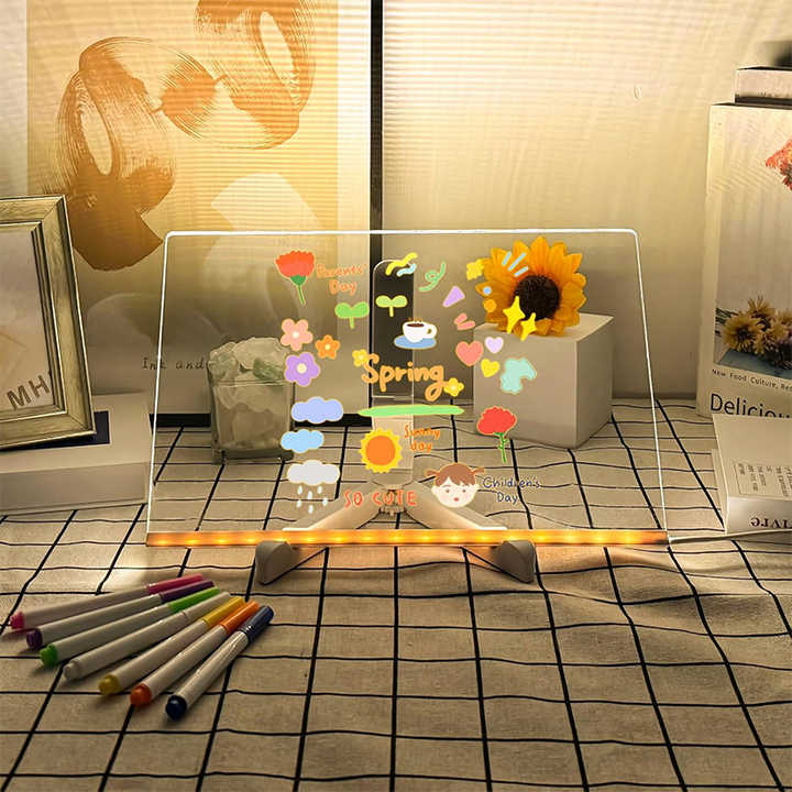 Colorful LED Drawing Tablet with Stylus Pen