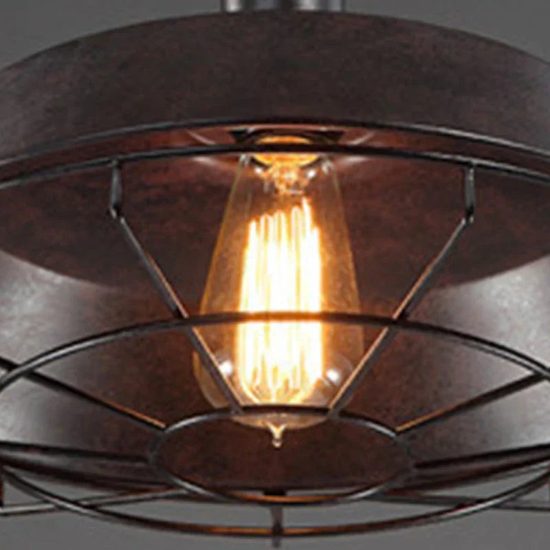 Rustic Metal Hanging Lamp
