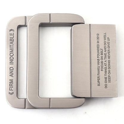 Casual Canvas Web Belt - Double Buckle, Adjustable Fit