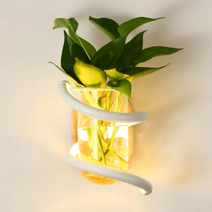Rustic Wooden Garden Wall Light Lamp