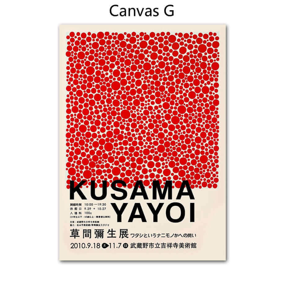 Vibrant Yayoi Kusama Art Print Poster