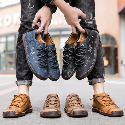 Comfortable Men's Leather Orthopedic Shoes