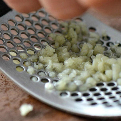 Easy Grip Stainless Garlic Crusher