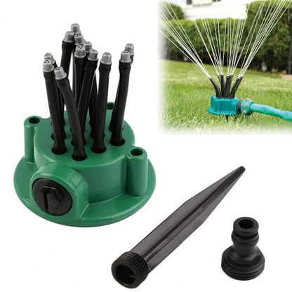 Easy 12-in-1 Lawn Watering System with Adjustable Sprayer