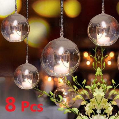 Glass Moonlight Candle Holder