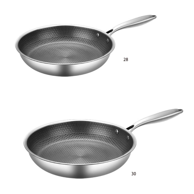Durable Non-Stick Stainless Steel Frying Pan