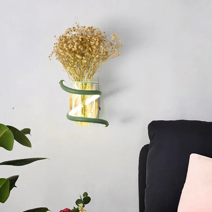 Rustic Wooden Garden Wall Light Lamp