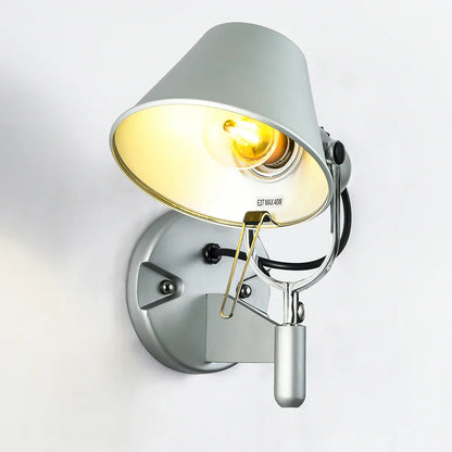 Sleek LED Wall Light – Modern Bedroom Sconce, Adjustable Aluminum Fixture