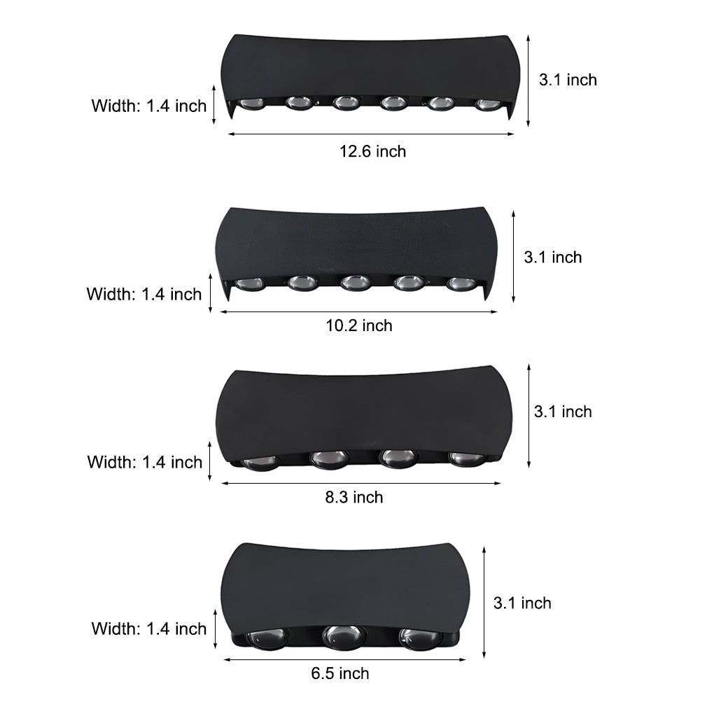Weatherproof LED Outside Wall Lamp