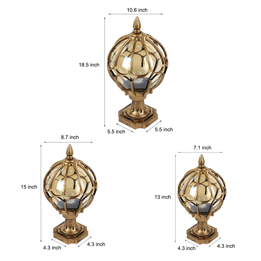 Classic Exterior Wall Lantern with Clear Glass Shade