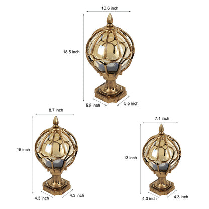 Classic Exterior Wall Lantern with Clear Glass Shade
