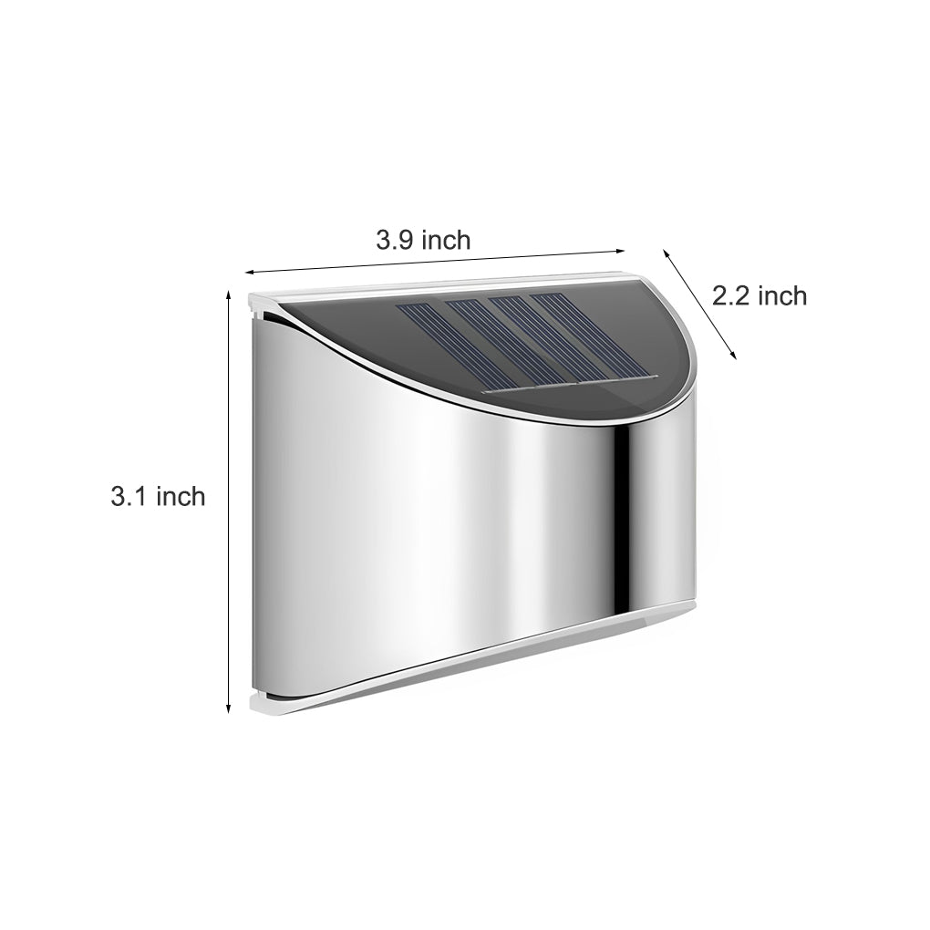 Sleek Outdoor Solar Powered Wall Light