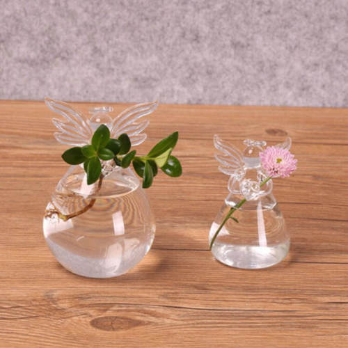 Clear Glass Decorative Flower Vase - Cofik