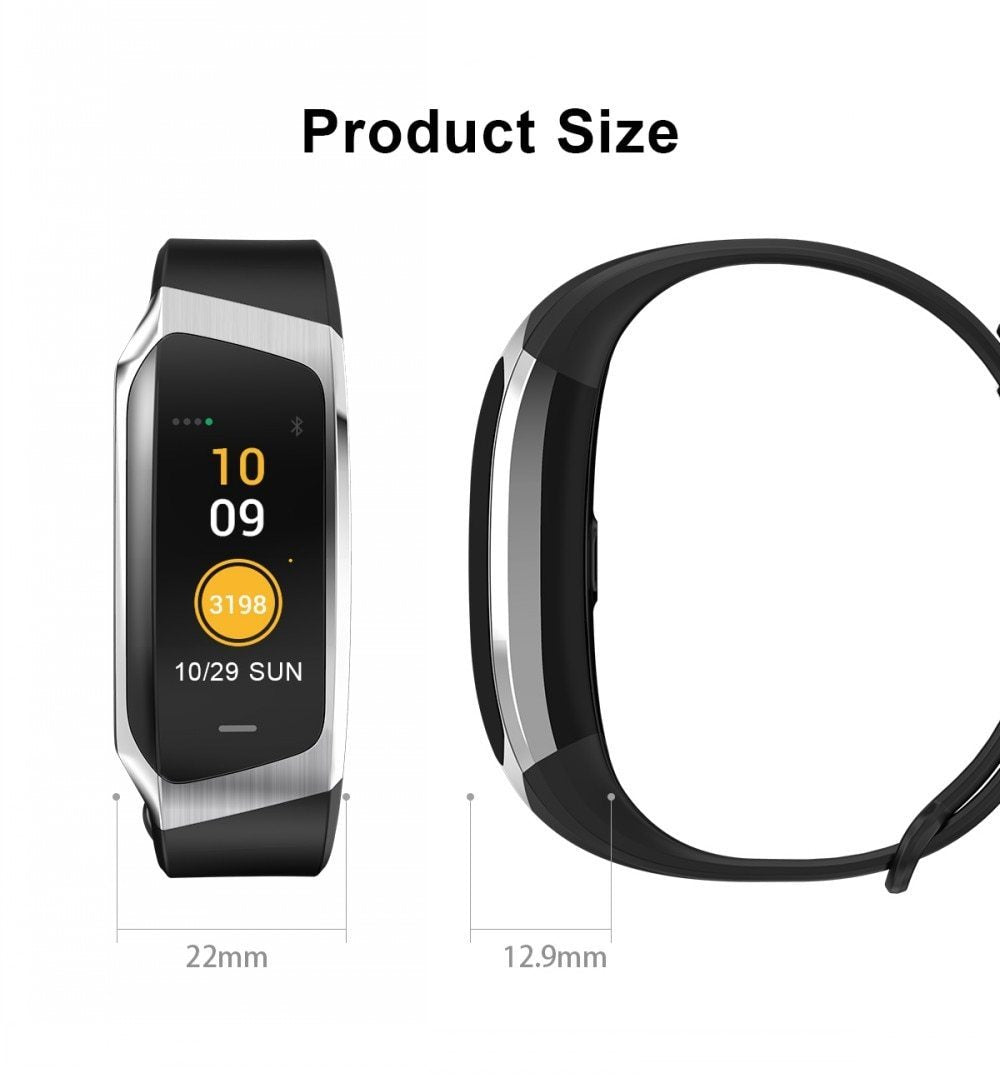 Waterproof Fitness Tracker Smartwatch with Heart Rate Monitor