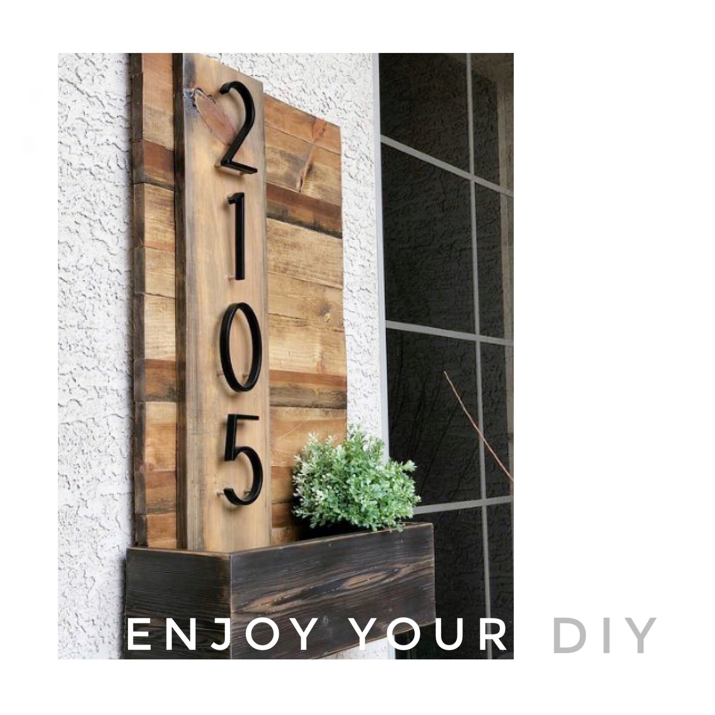 Big Stainless Steel House Number Plate