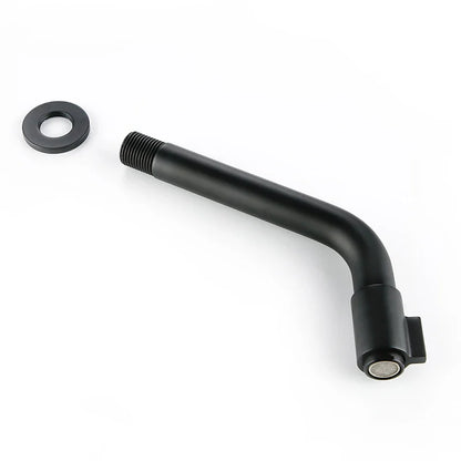 Sleek Black Mounted Sink Faucet