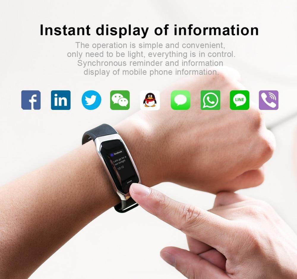 Waterproof Fitness Tracker Smartwatch with Heart Rate Monitor