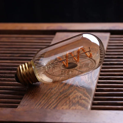 Warm Gold Spiral LED Bulb for Chandeliers - Cofik