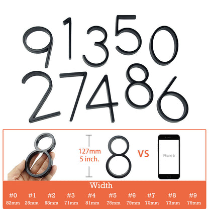 Big Stainless Steel House Number Plate