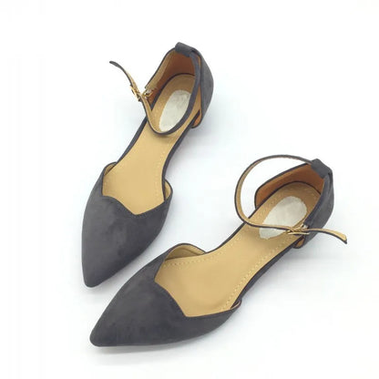 Women's Classic Low Heel Blue Pump Shoes