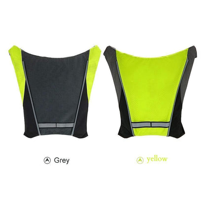 Visible Night Cycling LED Safety Vest Waterproof Jacket