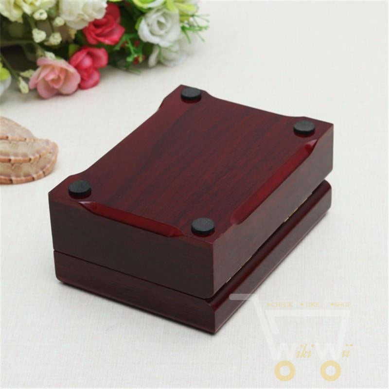 Luxury Gold Playing Cards with Wooden Storage Box