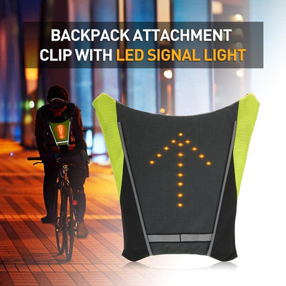 Visible Night Cycling LED Safety Vest Waterproof Jacket