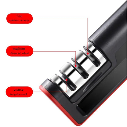 Easy Use 3-in-1 Knife Sharpener