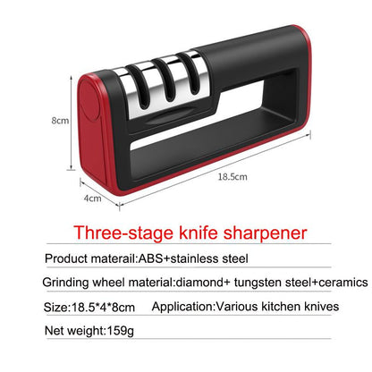 Easy Use 3-in-1 Knife Sharpener