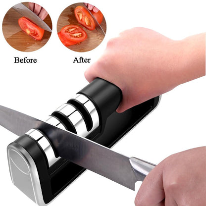 Easy Use 3-in-1 Knife Sharpener