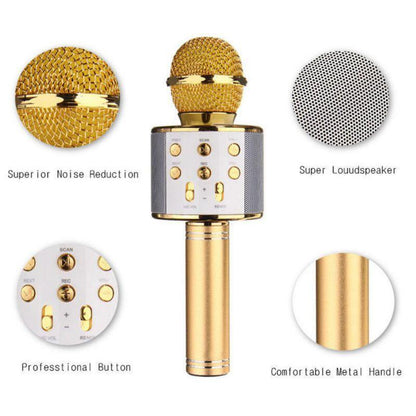 Portable Rechargeable Bluetooth Karaoke Mic