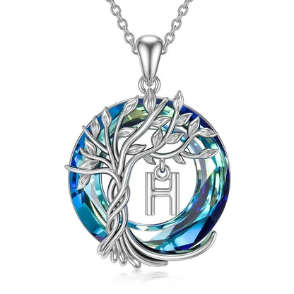 Nature Inspired Crystal Tree Necklace