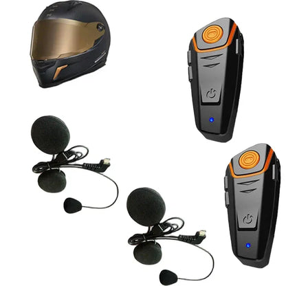 Waterproof Motorsport Intercom with FM & Long Range Bluetooth