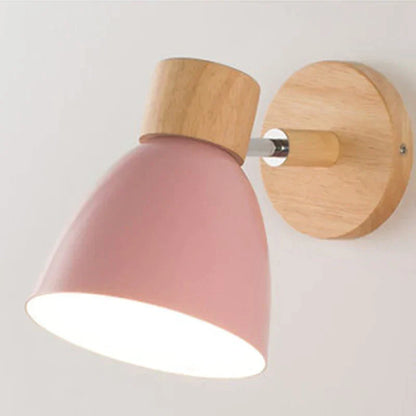 Rustic Wooden Wall Light