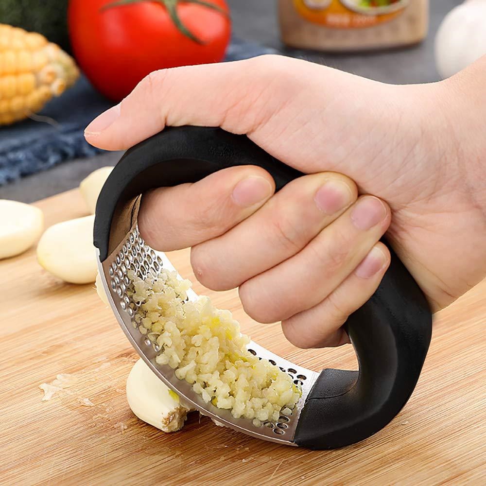 Easy Grip Stainless Garlic Crusher - Cofik