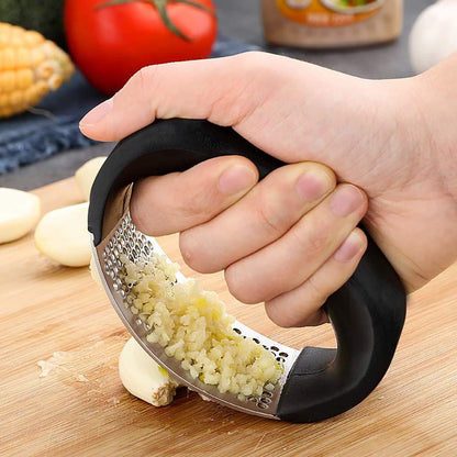 Easy Grip Stainless Garlic Crusher - Cofik