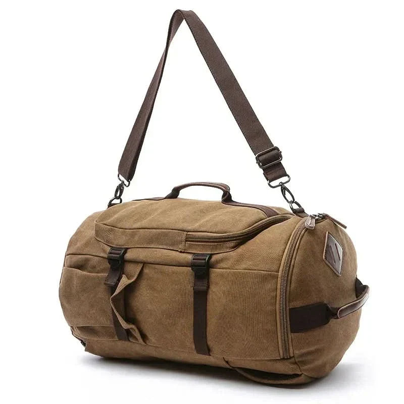 Versatile Men's Cotton Duffel Bag for Travel - Cofik