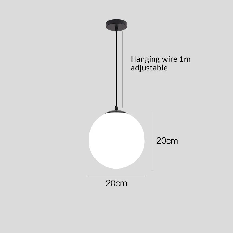 Luxury Glass Ball Chandelier Pendant Light
