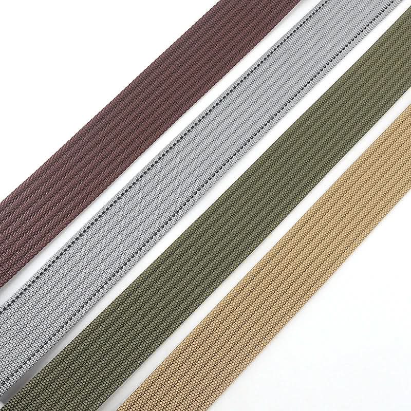 Casual Canvas Web Belt - Double Buckle, Adjustable Fit