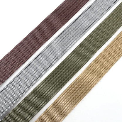 Casual Canvas Web Belt - Double Buckle, Adjustable Fit